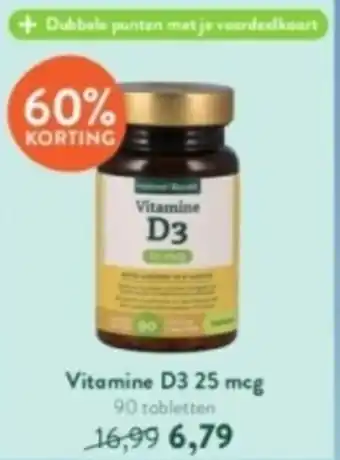 Holland & Barrett Vitamine D3 25 mcg 90 tabletten aanbieding