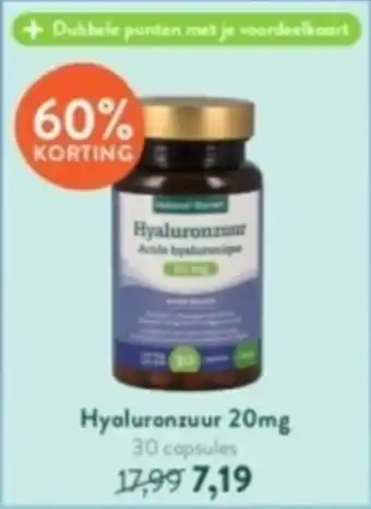 Holland & Barrett Hyaluronzuur 20mg 30 capsules aanbieding
