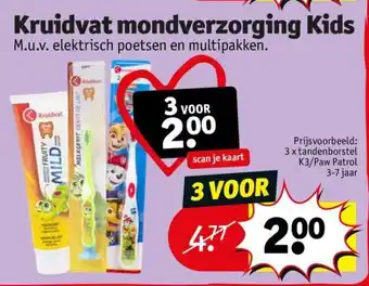 Kruidvat Kruidvat mondverzorging Kids aanbieding