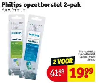 Kruidvat Philips opzetborstel 2-pak aanbieding
