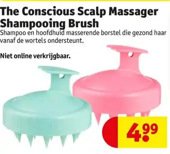 Kruidvat The Conscious Scalp Massager Shampooing Brush aanbieding