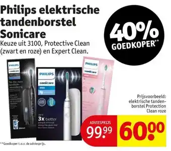 Kruidvat Philips elektrische tandenborstel Sonicare aanbieding