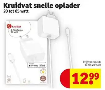 Snelle oplader 20 tot 65 watt