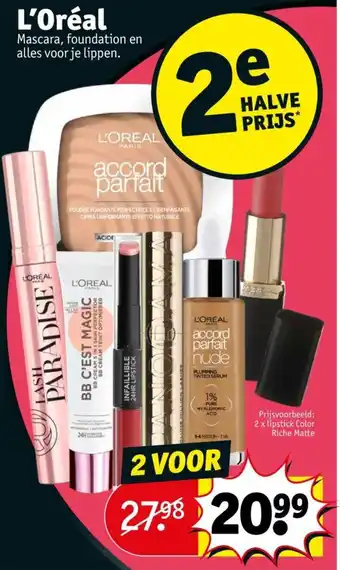 Kruidvat L'Oréal aanbieding