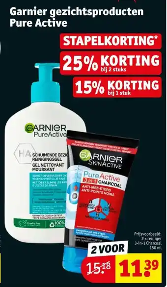 Kruidvat Garnier gezichtsproducten Pure Active aanbieding