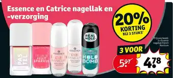 Kruidvat Essence en Catrice nagellak en verzorging aanbieding