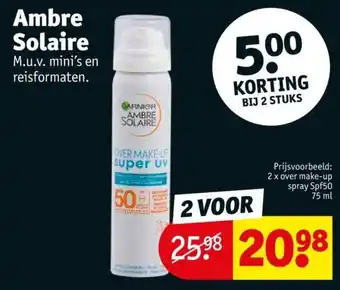 Kruidvat Ambre Solaire aanbieding