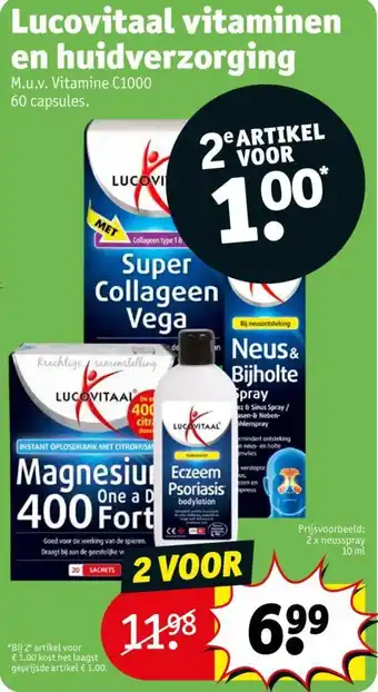 Kruidvat Lucovitaal vitaminen en huidverzorging aanbieding