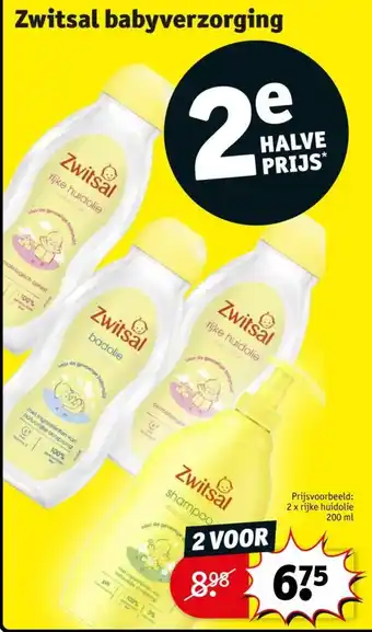 Kruidvat Zwitsal babyverzorging aanbieding