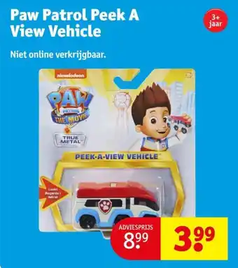 Kruidvat Paw Patrol Peek A View Vehicle aanbieding