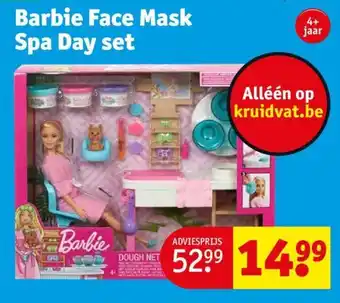 Kruidvat Barbie Face Mask Spa Day set aanbieding