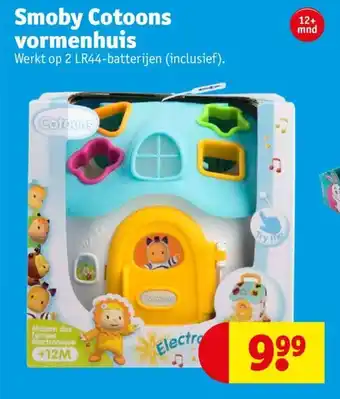Kruidvat Smoby Cotoons vormenhuis aanbieding