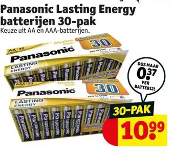 Kruidvat Panasonic Lasting Energy batterijen 30-pak aanbieding
