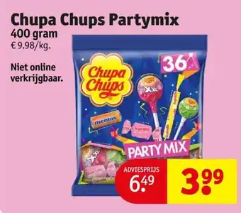 Kruidvat Chupa Chups Partymix 400 gram aanbieding