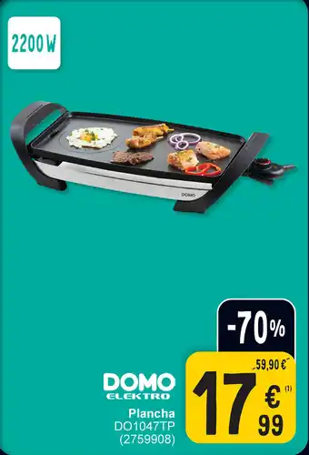 Cora DOMO ELEKTRO Plancha aanbieding