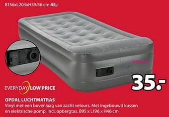 Jysk Opdal luchtmatras aanbieding