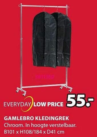 Jysk Gamlebro kledingrek aanbieding