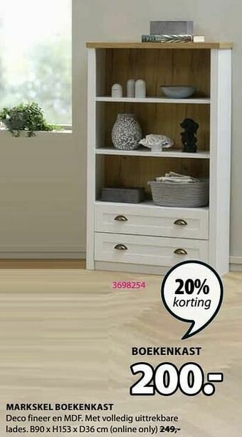 Jysk Markskel boekenkast aanbieding