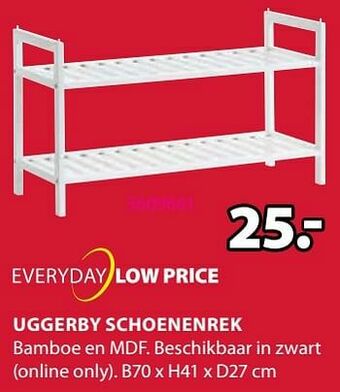 Jysk Uggerby schoenenrek aanbieding
