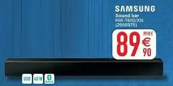 Samsung sound bar hw-t400-xn