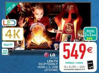 Cora Lg led-tv 55up75006lf aanbieding