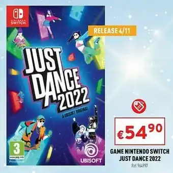 Trafic Game nintendo switch just dance 2022 aanbieding