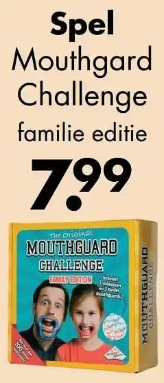 Wibra Spel mouthgard challenge aanbieding