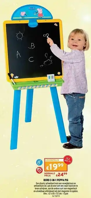 Trafic Bord 2-in-1 peppa pig aanbieding
