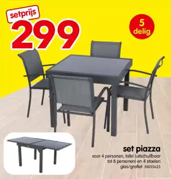 Yess Set Piazza 5 delig aanbieding