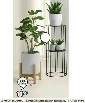 Jysk Philip bloempot aanbieding