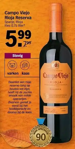 Campo viejo rioja reserva spanje, rioja