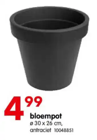 Yess Bloempot 30 x 26 cm, antraciet aanbieding