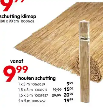 Yess Houten schutting 1 x 5 m aanbieding