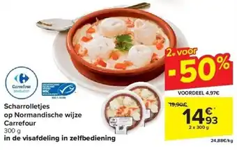 Carrefour Scharrolletjes op Normandische wijze Carrefour aanbieding