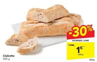 Carrefour Ciabatta aanbieding