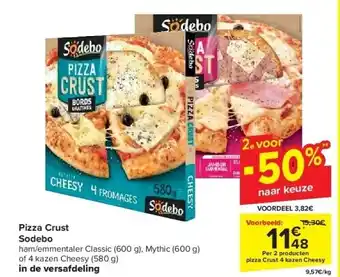 Carrefour Pizza Crust Sodebo aanbieding