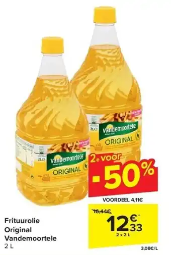 Carrefour Frituurolie Original Vandemoortele aanbieding