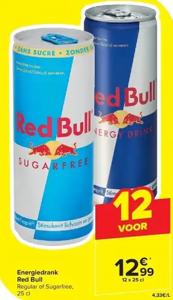 Carrefour Energiedrank Red Bull aanbieding