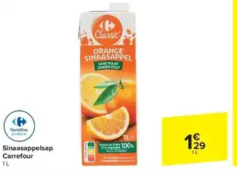 Carrefour Sinaasappelsap Carrefour aanbieding