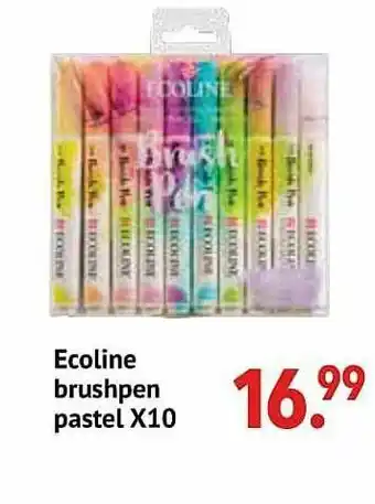 Ecoline Brushpen Pastel X10