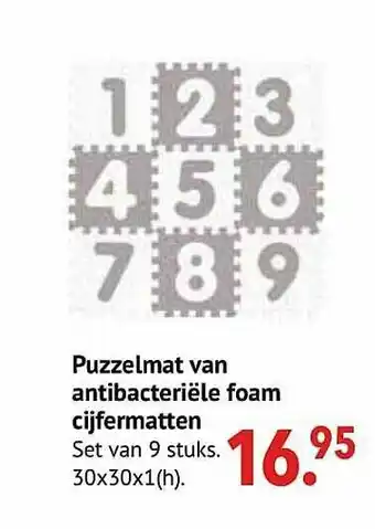Puzzelmat Van Antibacteriёle Foam Cijfermatten
