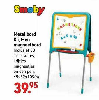 Metal Bord Krijt- En Magneetbord