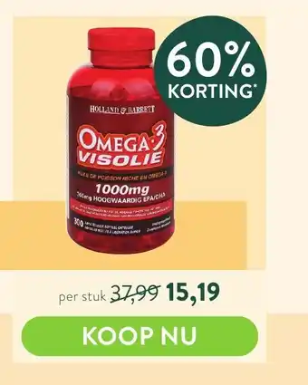 Holland & Barrett Omega Visolie aanbieding