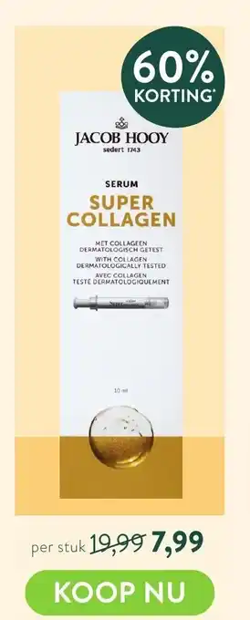 Holland & Barrett Jacob Hooy Super Collagen aanbieding