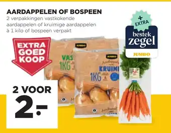 Jumbo Aardappelen of Bospeen aanbieding