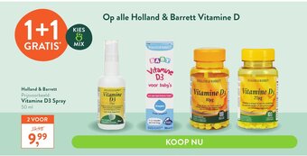 Holland & Barrett Vitamine D3 Spray aanbieding