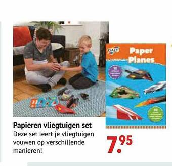 Papieren Vliegtuigen Set