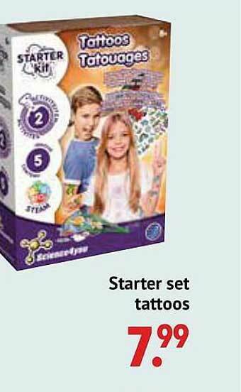De Kinderplaneet Starter Set Tattoos aanbieding
