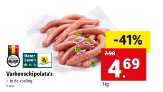 Lidl Varkenschipolata's aanbieding
