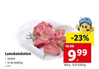 Lidl Lamskoteletten aanbieding